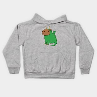 Capybara Dragon Costume Kids Hoodie